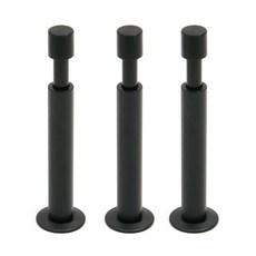 纖薄彈簧門擋 黑色, 3個