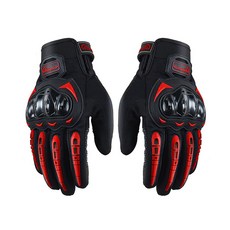 ILOVEFIT 黑色亮點觸控螢幕運動手套, 紅色