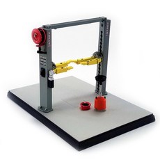 gmp 1:43 升降機紅色和灰色道具人偶模型, 混色