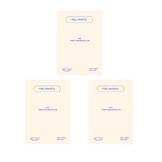 PAPERIAN Make a Memo 備忘錄 感謝筆記本, 混合顏色, 3個