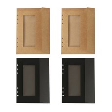 PAPERIAN 6 孔窗口信封牛皮紙 2p + 黑色 2p, 1張