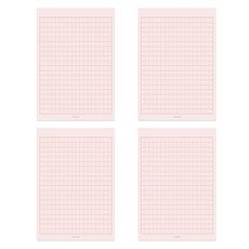 PAPERIAN Life Pad 便條紙 A5, 稿紙 粉紅色, 4個