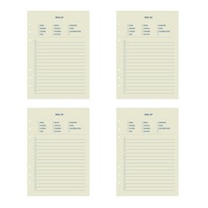 PAPERIAN Make a Memo 6孔內頁 願望清單, 16張, 4個