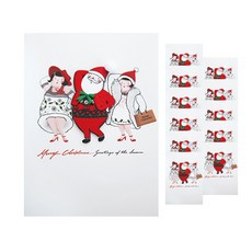 From&To 聖誕卡 + 信封套組 S1022q6, 混合顏色, 12套