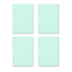 PAPERIAN 6孔加厚彩色紙 水藍薄荷 4入, 12張