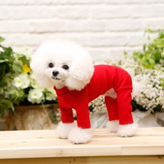 PET DESIGN 運動連身寵物衣, 紅色的