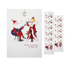 From&To 聖誕卡 + 信封套組 S1022q4, 混合色, 12套