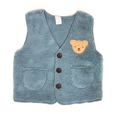 Woojooi 孩童素色羊毛背心