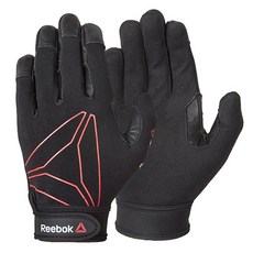 리복 풀핑거 기능성 글러브 RSAC-1032, 블랙 + 레드, 1개