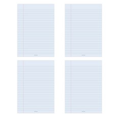 PAPERIAN Life Pad 便條紙 A5, 橫線 藍色, 4個