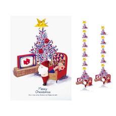 From&To 聖誕卡 + 信封 套組 S1024q5, 混合色, 12套