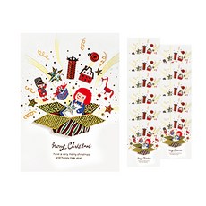 From&To 聖誕卡片 + 信封套組 S1018q5, 混色, 12套