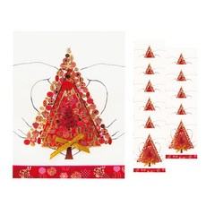 From&To 聖誕卡 + 信封套組 S1027q6, 混色, 12套