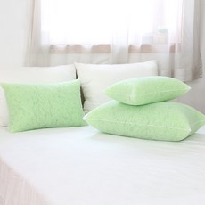 UNIKOR INTERNATIONAL 生物陶瓷晶片方形枕頭, 綠色, 1個