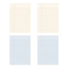 PAPERIAN Lifepad 6 孔或線藍色 2p + 黃色 2p, 16張