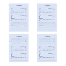 PAPERIAN Make a Memo 6孔內頁 寵物護理, 16張, 4個, 16枚入