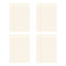 PAPERIAN Lifepad 6 孔或線黃色 4p, 16張