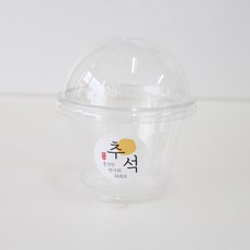 透明圓頂鬆餅杯 100p + 中秋貼紙隨機出貨 100p, 1套