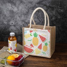I Love Home 帆布便當袋 西瓜鳳梨派對, 1個