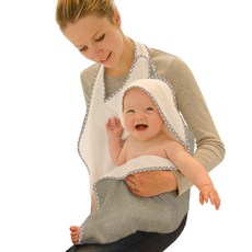 커들드라이 오리지널 핸즈프리 유아 바스타월, 그레이스타, 1개