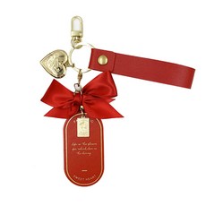 Cong Bintem 蝴蝶結愛心圖案鑰匙圈 紅色, 1個