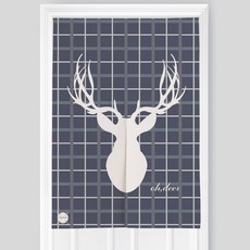 콩 K-LIVING HOME 海軍藍 一體式隔間門簾 + 桿子套組, TYPE 7