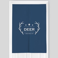 콩 케이리빙홈 네이비 파티션 커튼 + 봉 일체형