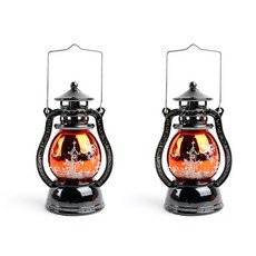 LED 萬聖節可愛燈籠 小, 橘色, 2個