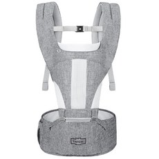 Verum Korea 孩童用涼爽網狀坐墊式背帶, 淺灰色