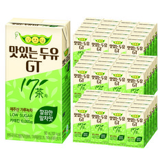 맛있는 두유GT 17차 깔끔한 말차맛, 190ml, 64개