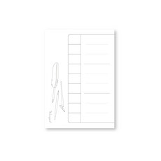 Wearingeul 墨水調色明信片 A5 50入, 3個