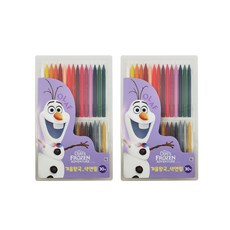 FROZEN 雪寶彩色鉛筆 2入, 30色, 1組