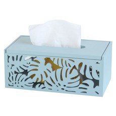 現代葉子面紙盒, 藍色小號, 1個