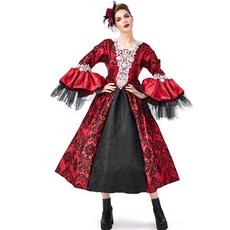 파티복닷컴 레드 마녀 할로윈의상, U, 1개