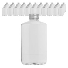 실버캡 라운드 납작 페트 공병, 250ml, 100개