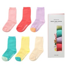 Dailylike 兒童羅紋襪 6雙入