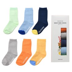 Dailylike 兒童羅紋襪 6雙入