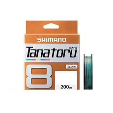 SHIMANO Tanatoru 8 釣魚線 1號 PL-F68R, 混合色