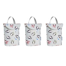 ABM 手提尿布收納袋 3入, 企鵝款