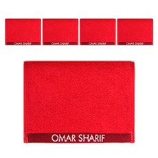 OMAR SHARIF Sugenpani 彩色運動毛巾, 紅色, 5個