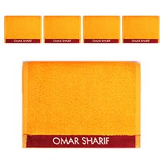 OMAR SHARIF Suhgeunpani 繽紛運動毛巾, 黃色, 5個