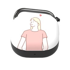 NUART Buds Live/Buds Pro/Buds 2 設計款硬殼保護套, 單一商品, 凝視的女子, 1個