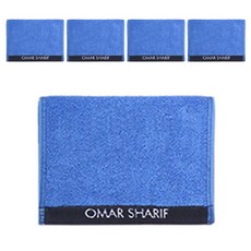 OMAR SHARIF Sugenpani 彩色運動毛巾, 天藍色, 5個
