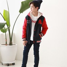 Nana Juni 孩童 A-Boa 抓絨棒球夾克