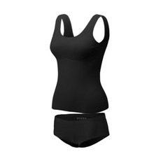 Soleil U型無痕無鋼圈內衣背心+三角內褲套裝