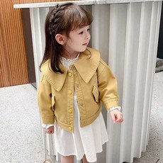 Olenjidamom 兒童翻領騎士夾克