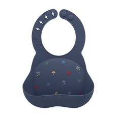 프로미스 실리콘 턱받이, 레인드롭, 1매, 1개