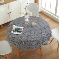 Maket Gamseong 布藝家用圓形桌布, 款式5, 100cm