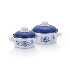 ELO 陶瓷雙耳湯鍋 2入, 混色, 雙握式湯鍋(14cm+18cm)
