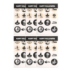 PARTYHAE 萬聖節貼紙3入組, 巫婆, 6套